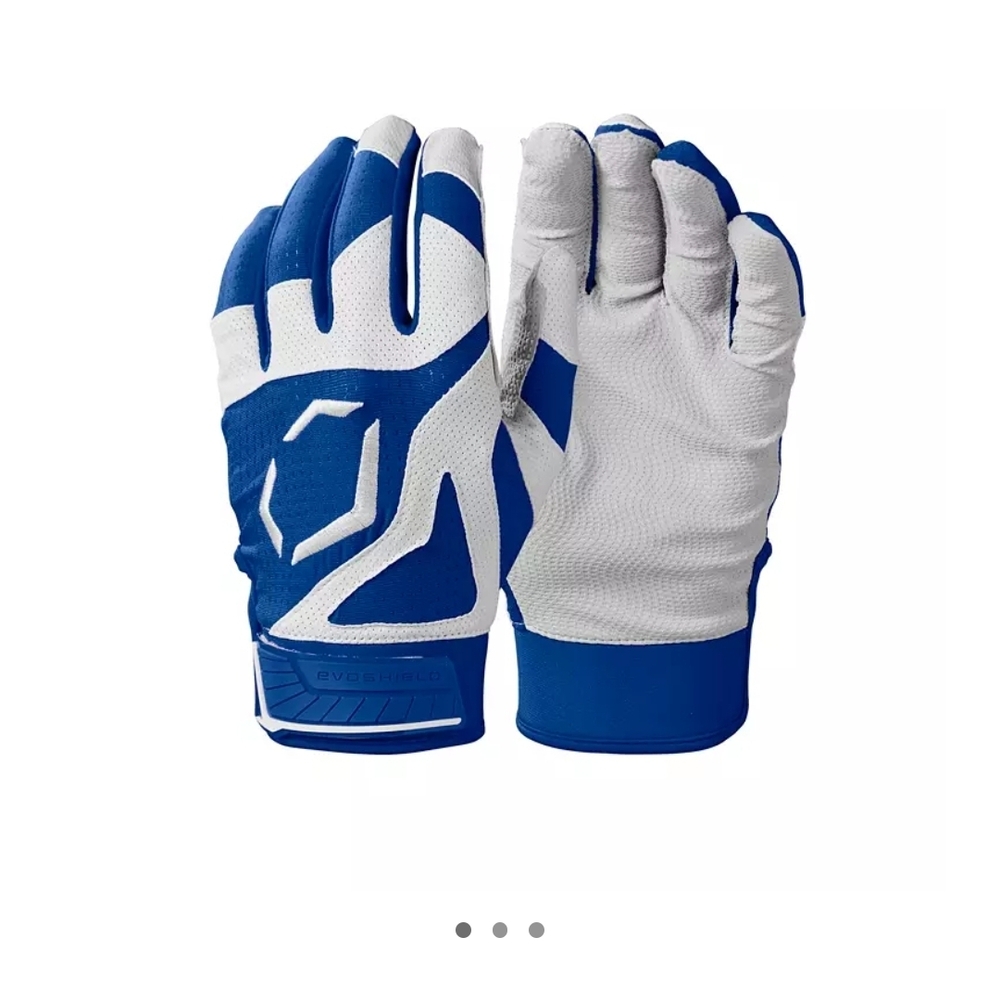 Blue and White Sports Gloves
